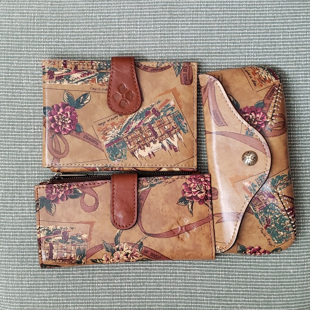 NWOT Patricia Nash 3 piece Leather Set My European Trip